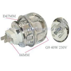Whirlpool 480121101148 Лампочка G9 40W в сборе для духовки Whirlpool 480121101148 Лампочка G9 40W в сборе для духовки