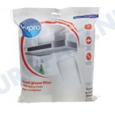 Фильтр жировой 470x970mm (текстильный) для вытяжки Wpro 484000008527 (универсальный)